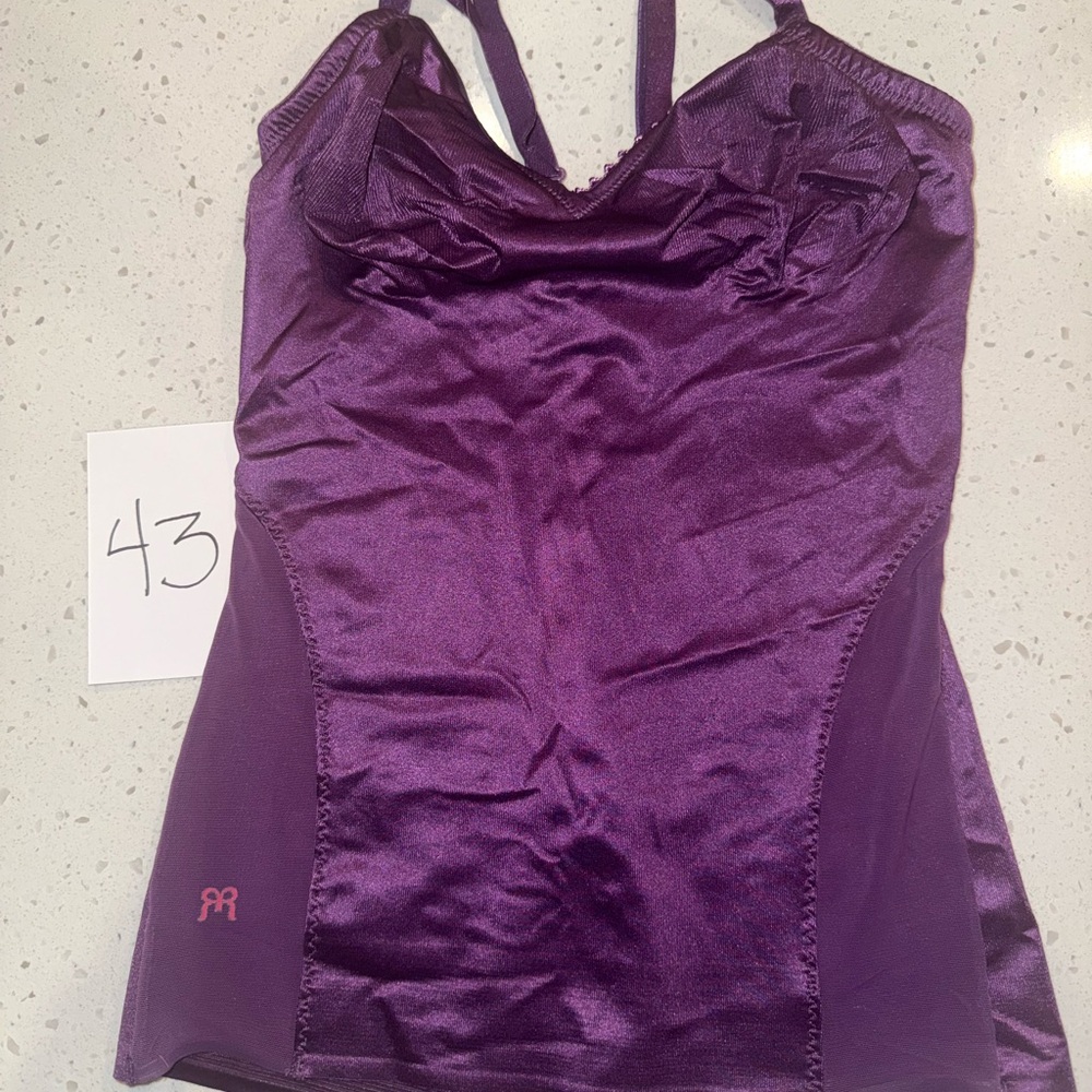 Ruby Ribbon Sheer Light Support - Grape, size 38 (rare)